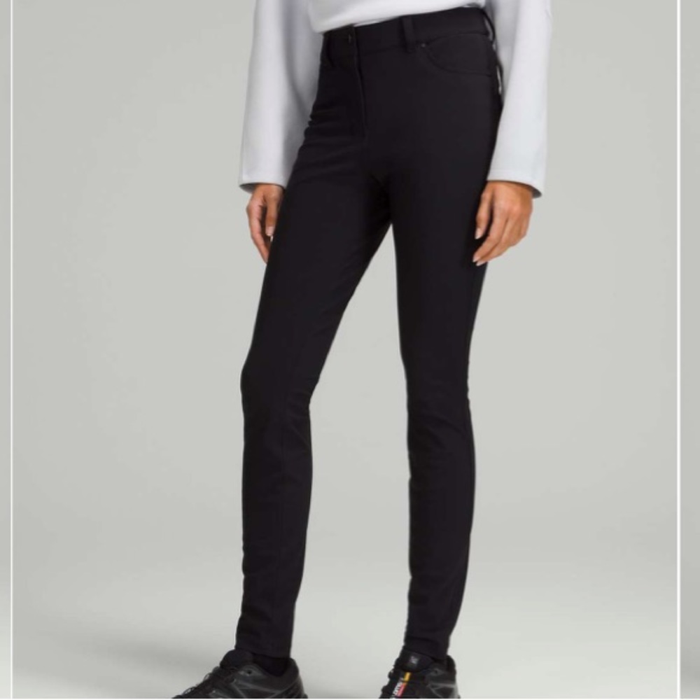 Lululemon City Sleek 5 Pocket Pants, 
Black | Size 28, 31” Inseam